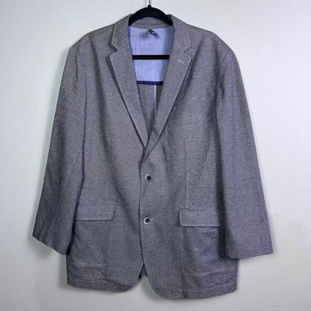 BOSS Hugo Boss sport coat‎ blazer 46 R slim fit cotton easy care check black